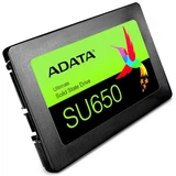 Купить "2.5" 512GB ADATA SU650 Client SSD [ASU650SS-512GT-R] SATA 6Gb/s, 520/450, IOPS 40/75K, MTBF 2M, 3D NAND, DRAM less, 280TBW, 0,5DWPD, RTL {100} ASU650SS-512GT-R {100} (931528)