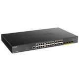 Купить DGS-1250-28XMP/A1A L2 Smart Switch with 24 10/100/1000Base-T ports and 4 10GBase-X SFP+ ports (24 PoE ports 802.3af/802.3at (30 W), PoE Budget 370W), {5} (443008)