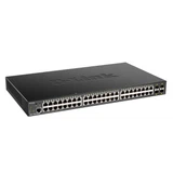 Купить DGS-1250-52XMP/A1A L2 Smart Switch with 48 10/100/1000Base-T ports and 4 10GBase-X SFP+ ports (48 PoE ports 802.3af/802.3at (30 W), PoE Budget 370W), {5}, (443022)