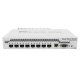 Купить CRS309-1G-8S+IN Cloud Router Switch 309-1G-8S+IN with Dual core 800MHz CPU, 512MB RAM, 1xGigabit LAN, 8 x SFP+ cages, RouterOS L5 or SwitchOS (dual boot), passive desktop case, rackmount ears, PSU