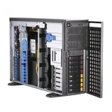 Купить SYS-740GP-TNRT Tower/4U, 2xLGA4189, iC621A, 16xDDR4, 8x3.5 SATA/NVME, 2xM.2 PCIE 22110, 6x PCIEx16, 2x10GbE, IPMI, 2x2200W, black