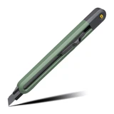 Купить Технический нож "Home Series Green" Deli HT4009L  ширина лезвия 9мм, эксклюзивный дизайн, корпус из высококачественного софттач пластика
