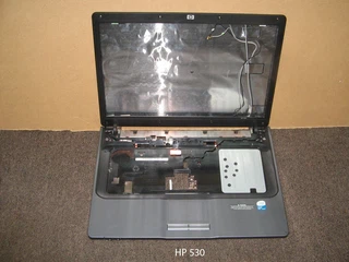 Корпус для ноутбука HP 530 + корпус дисплея с шарнирами, шлейфа, заглушки и т.д. Upgrade