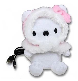 Вебкамера - USB в виде мягкой игрушки Agestar S-PC262 Кошечка в накидке, 1.3 mega pixels, микрофон