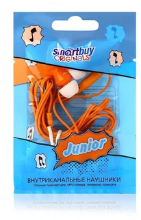Купить Наушники SmartBuy Внутриканальные JUNIOR, оранжевые