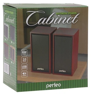 Купить Колонки Perfeo 2.0 "Cabinet" PF-84-WD