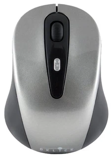 Купить Мышь Oklick 435MW (серый/черный оптическая (1600dpi) беспроводная USB