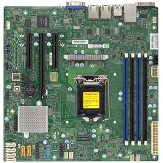 Купить SuperMicro MBD-X11SSL-F-B Micro-ATX LGA 1151 64GB Unbuffered ECC UDIMM DDR4-2400MHz, in 4 DIMM slots 6 USB 2.0 ports 5 USB 3.0 ports 1 PCI-E 3.0 x8 (in x16 slot) 1 PCI-E 3.0 x8 1 PCI-E 3.0 x4, OEM {10} (202935) (incl. 1x I/O Shield	MCP-260-00042-0N, 2x C