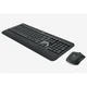 Комплект беспроводной Logitech MK540 Advanced [920-008686] клавиатура черная, мультимедийная, 114 клавиш с защитой от воды, мышь черная, оптическая 1000dpi, 3 кнопки, 2.4GHz, USB-ресивер (077478) {4} вид 2