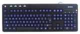Купить Клавиатура A4 KD-126-2 черный USB slim Multimedia LED