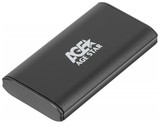 Купить Внешний корпус SSD AgeStar 3UBMS1 mSATA USB 3.0 пластик/алюминий серебристый