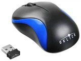 Купить Мышь Oklick 605SW (черный/синий оптическая (1200dpi) беспроводная USB