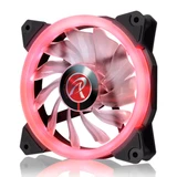 Купить IRIS 12 RED 0R400040(Singel LED fan, 1pcs/pack), 12025 LED PWM fan, O-type LED brings visible color &amp; brightness, Anti-vibration rubber pads in all four corners, Optimized fan blade design / 15pcs LED / Mesh cable, red