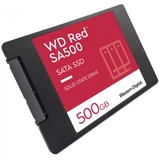 Купить "2.5" 500GB WD Red SA500 Client SSD WDS500G1R0A SATA 6Gb/s, 560/530, IOPS 95/85K, MTBF 2M, 3D TLC," 350TBW, NAS, Retail (872346)