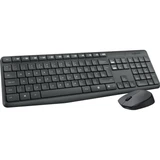 Купить Комплект беспроводной Logitech MK235 [920-007948] клавиатура черная, 100 клавиш с защитой от воды, мышь M170, черная, оптическая, 3 кнопки, 2.4GHz, USB-ресивер (064003) {8}