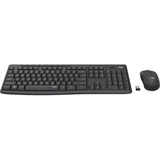 Купить Комплект беспроводной Logitech MK295 SilentTouch [920-009807] клавиатура черная, 111 клавиш с защитой от воды, мышь черная, оптическая, 3 кнопки, 2.4GHz, USB-ресивер (092501) {6}
