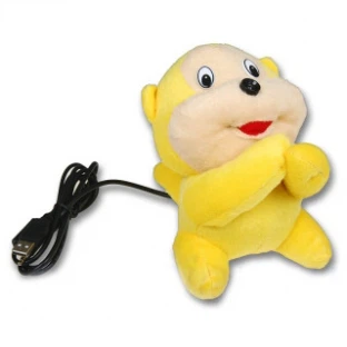Вебкамера - USB в виде мягкой игрушки Agestar S-PC221 Обезьянка, 1.3 mega pixels, микрофон
