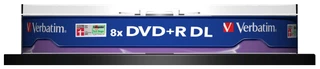 Купить Диск DVD+R Verbatim box-10 4x 8.5Gb Double layer 43666