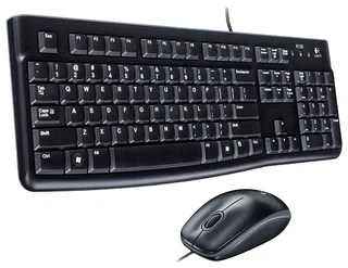 Купить Комплект клавиатура + мышь Logitech Desktop MK120 Black ( USB, keyboard: waterproof, mouse: optical, 1000dpi, 3btn+Scroll) Retail, LOG-920-002561)