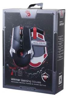 Купить Мышь игровая A4 Bloody T5 Winner черный/серый оптическая (4000dpi) USB2.0 игровая