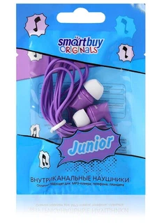 Купить Наушники SmartBuy Внутриканальные JUNIOR, фиолетовые