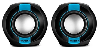 Купить Акустическая система Sven 150 ,2.0, мощность 2х2,5 Вт(RMS), USB, черно-синяя