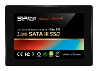 Твердотельный накопитель жесткий диск 120Gb Silicon Power SP120GBSS3S55S25 Slim S55, для ноутбука и настольного компьютера, 2.5", SATA 6Gb/s, SSD (твердотельный), 120 Гб
