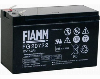Батарея аккумуляторная для ИБП FIAMM 12V 7,2Ah FG20722, клеммы 6,3мм
