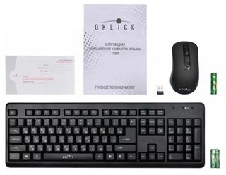Купить Клавиатура + мышь Oklick 270 M Black USB