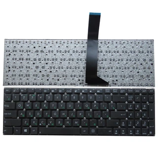 Клавиатура для ноутбука Asus X550, X551, X501CA, X750, X552,  K750LN, R513EP, D550, F550 Series. Черная, плоский Enter, без рамки. Русифицированная.