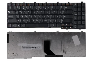 Клавиатура для ноутбука Lenovo IdeaPad G550 G550A G555 B550 B560 V560 Series. Черная. Русифицированная.25-008409 V-105120AS1-US