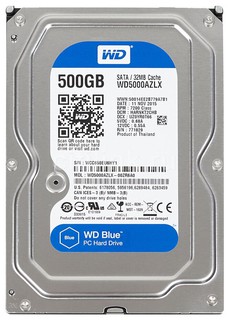 Купить Жесткий диск 500Gb Western Digital WD Blue Desktop WD5000AZLX / Народный дискаунтер ЦЕНАЛОМ
