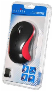 Купить Мышь Oklick 605SW (черный оптическая (1200dpi) беспроводная USB
