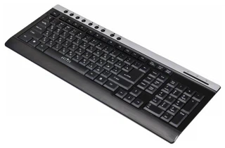 Купить Клавиатура Oklick 380M черный, серебристый USB Multimedia