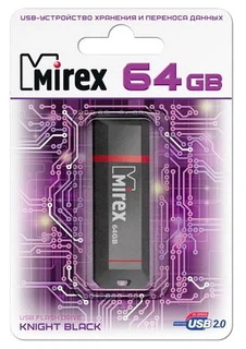 Купить Флэш диск USB Flash 64GB MIREX Knight Black,