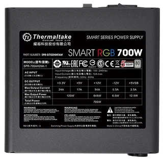 Купить Блок питания ATX 700W Thermaltake Smart RGB 700
