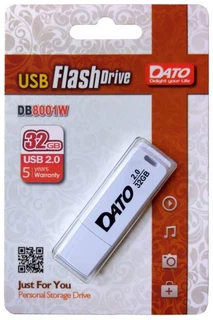 Купить Флеш Диск 32Gb Dato DB8001 DB8001K-32G USB2.0 черный