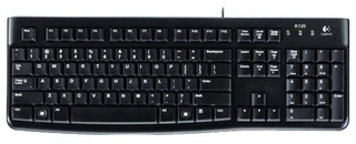 Купить Клавиатура Logitech K120 (мембранная, USB, черный