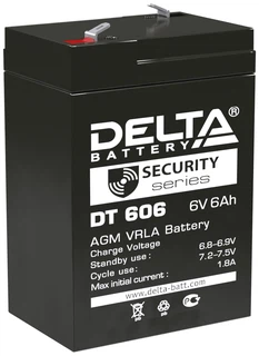 Аккумуляторная батарея Delta DT 606 6v/6a