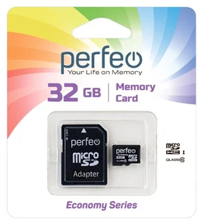 Купить Карта памяти 32GB Perfeo microSD