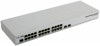 Купить Коммутатор 24-port 1Gbit MikroTik CRS326-24G-2S+RM (2xSFP+/ Console/ -40 +60 C/ RouterOS+SwOS(Dual boot)/ Layer2)