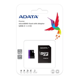 Купить microSDXC 64GB ADATA Memory Card AUSDX64GUICL10-RA1 UHS-I Class 10, 50/10 MB/s, Adapter, RTL AUSDX64GUICL10-RA1 (796849)