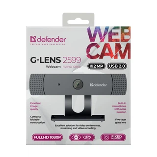 Купить Веб-камера G-lens 2599 FullHD 1080p, 2МП DEFENDER (631990)