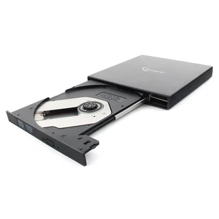 Купить Внешний DVD-привод Gembird DVD-USB-02 USB 2.0 пластик, черный (099240)