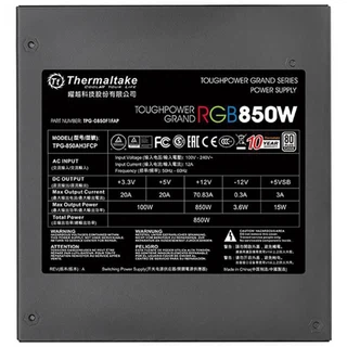 Купить Toughpower PF1 ARGB 850 TPD-850AH3FCP-A 850W,80 Plus Platinum, полностью модульный