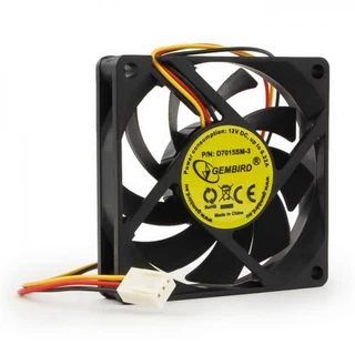 Купить Вентилятор Gembird D7015SM-3 70x70x15, втулка, 3 pin, провод 25 см {100} (068239)