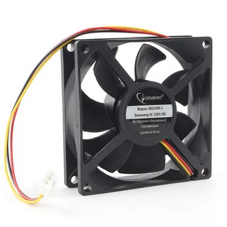 Купить Вентилятор Gembird D8025HM-3 80x80x25, гидродинамический, 3 pin, провод 30 см {240}