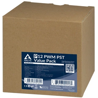Купить Вентилятор корпусной ARCTIC P12 PWM PST Value pack (black/black) (5pc) (ACFAN00137A) (701624) {12}