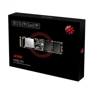 Купить M.2 2280 1TB ADATA XPG SX8100 Client SSD [ASX8100NP-1TT-C] PCIe Gen3x4 with NVMe, 3500/1900, IOPS 290/240K, MTBF 2M, 3D TLC, 640TBW, 0,35DWPD, NVMe 1.3, RTL (773704)