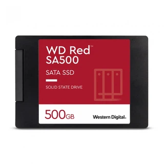 Купить "2.5" 500GB WD Red SA500 Client SSD WDS500G1R0A SATA 6Gb/s, 560/530, IOPS 95/85K, MTBF 2M, 3D TLC," 350TBW, NAS, Retail (872346)